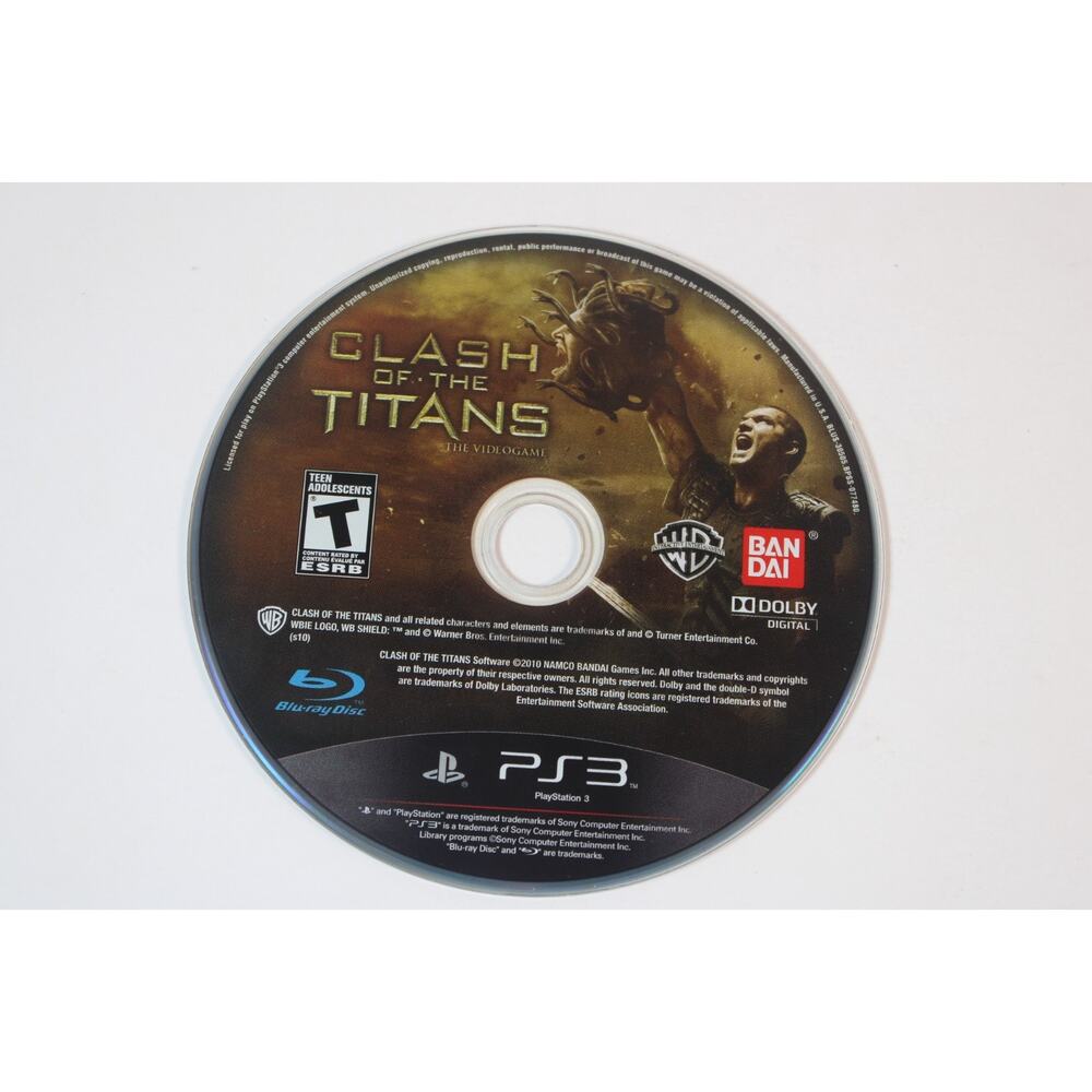 Clash of the Titans: The Videogame (Sony PlayStation 3, 2010, PS3) Disc Only